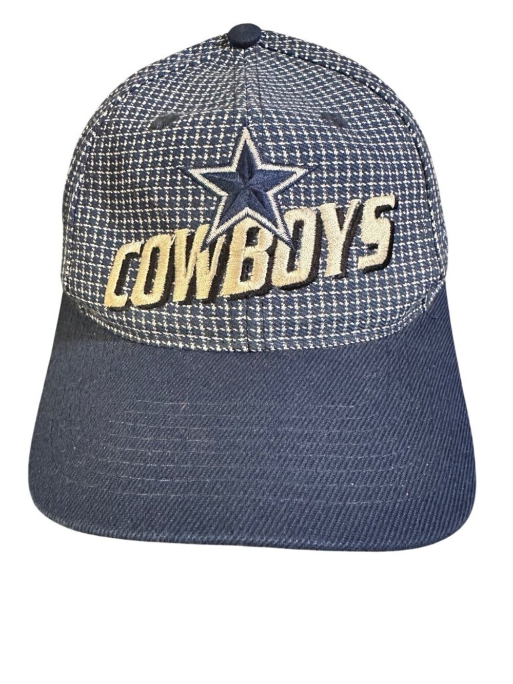Dallas Cowboys Pro Line Adjustable Baseball Hat 1990s Logo Athletic Blue Pattern
